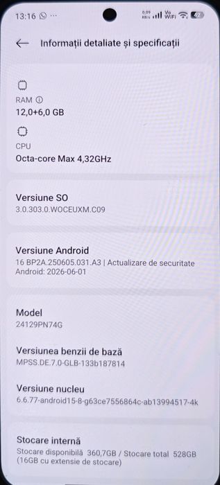 Xiaomi 15 Black - 512GB / 12GB RAM - Impecabil. Garanţi Nov 2027 + Bon, Folie & Husă

12GB RAM - Impecabil.

Garanţie Nov 2027 + Bon,

Folie & Husă