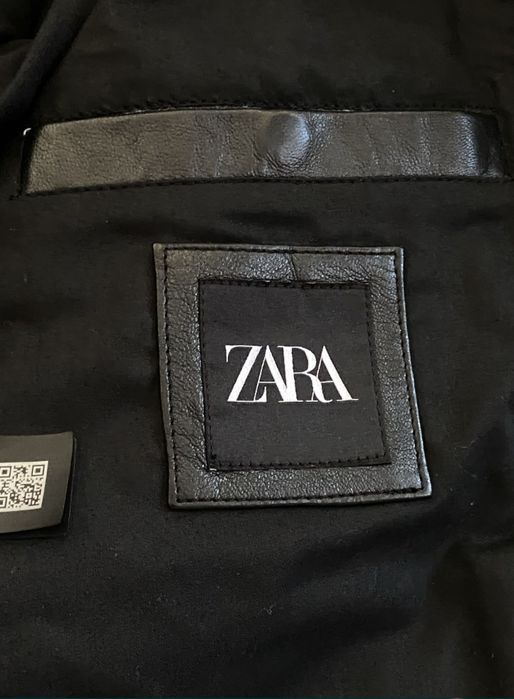 Geaca din piele naturala Zara M