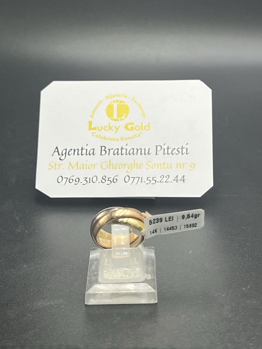 Inel aur 14k 9.54 gr marimea 14 cod 14453