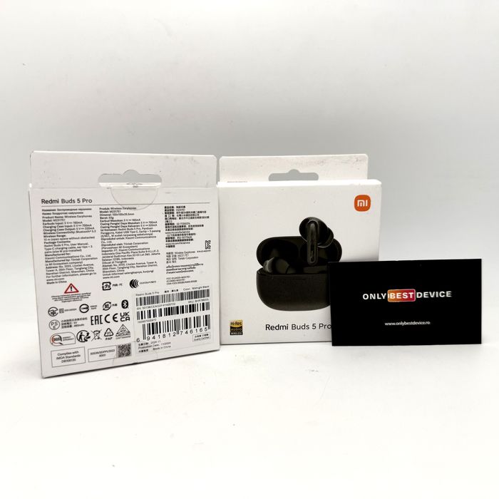 Casti Xiaomi Redmi Buds 5 Pro Midnight Black