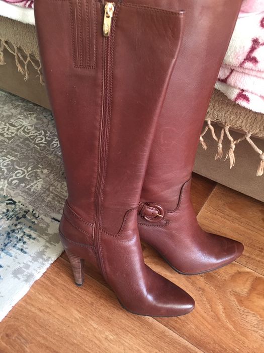 Сапоги кожаные