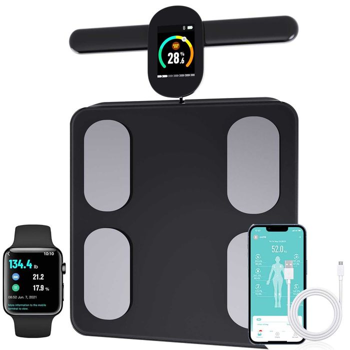 Cantar personal Smart Fitdays 8 Electrozi Analiza Corporala Bluetooth