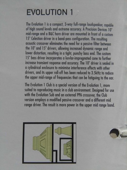 TRACE ELLIOT EVO1 Професионални Трилентови Тонколони