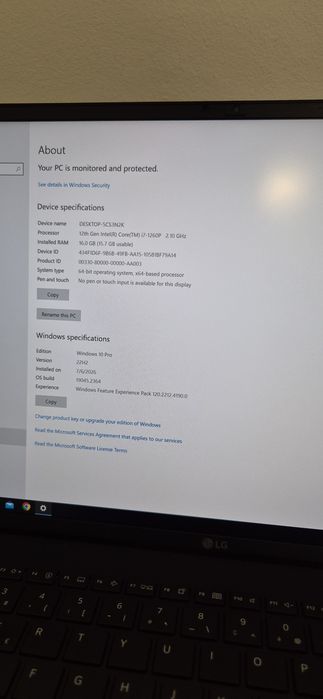 LG GRAM  i7 Generatia 12 16GB RAM 1TB SSD