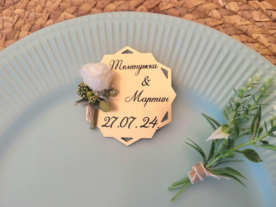 Подаръци за гости.Подаръчета за сватба, юбилей. Магнитчета.