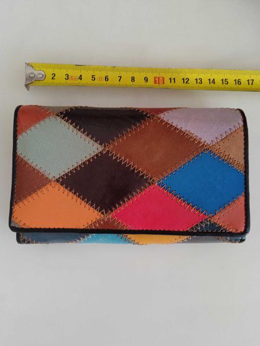 Портмоне кожено 19 см * 11 см