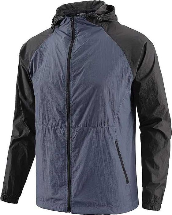 Лёгкая универсальная куртка ветровка с капюшоном