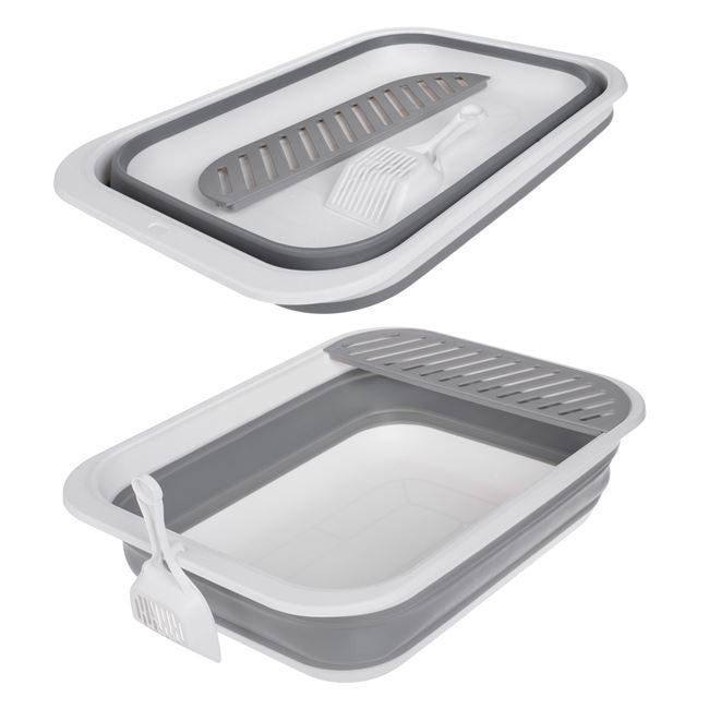 Сгъваема котешка тоалетна