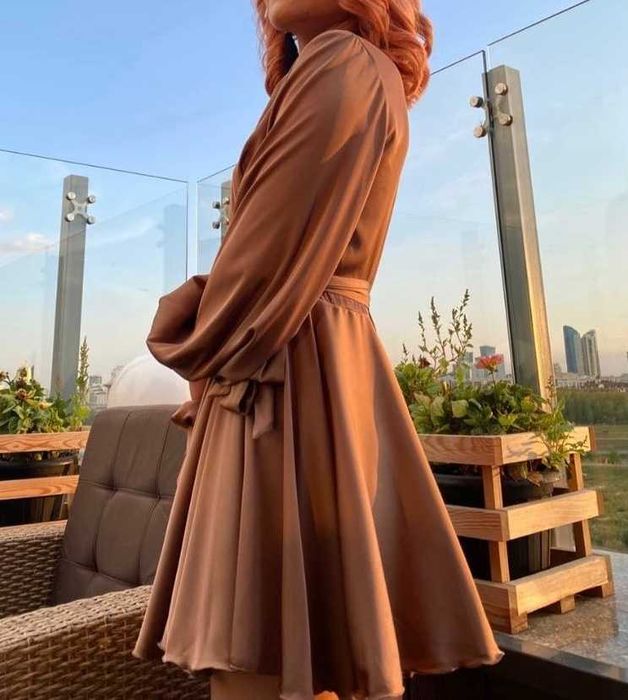 Шелковое Платье Бренда Capsula (S-M)