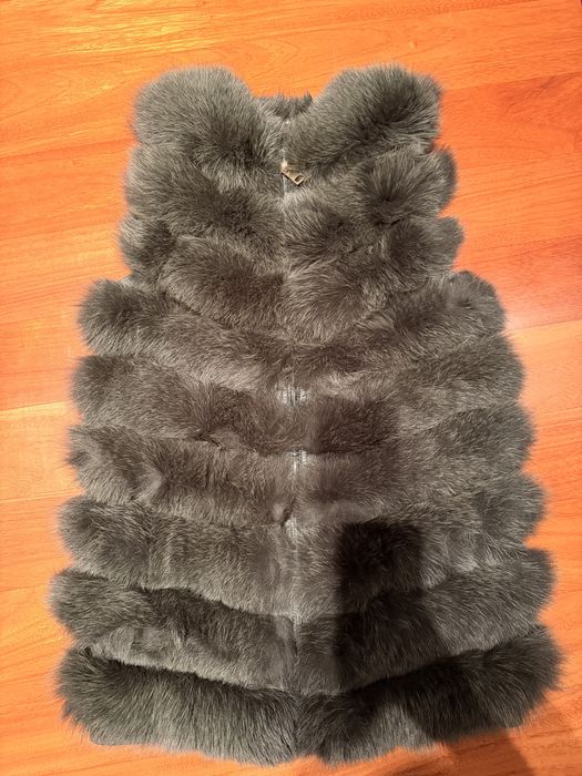Vesta din blana de vulpe