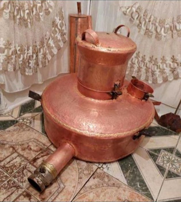 Cazan de tuica nou din cupru alimentar