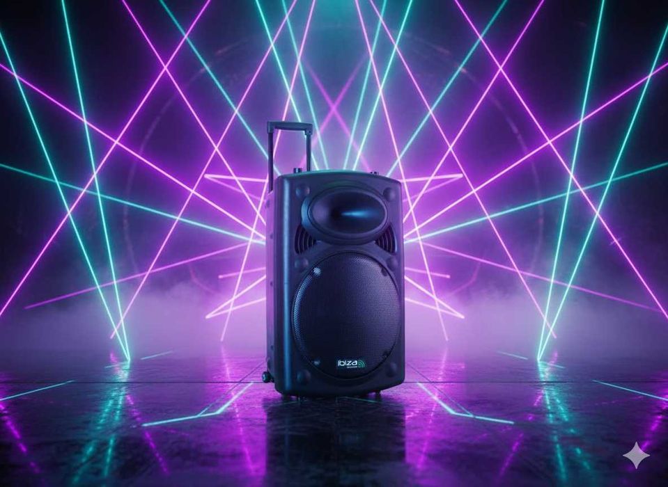 Boxă activă portabilă 15" - 800W Bluetooth | Baterie