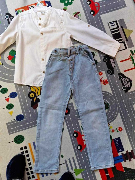 Детски комплект за момче Риза и Дънки