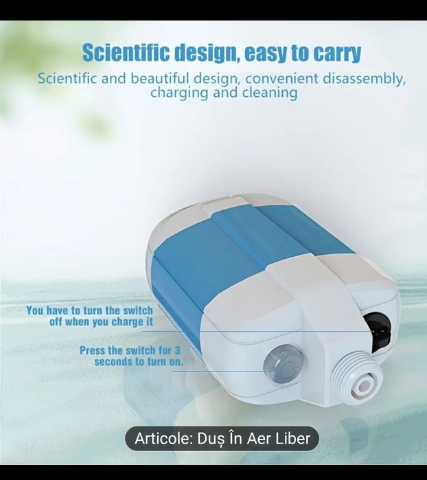 Duș portabil pentru camping