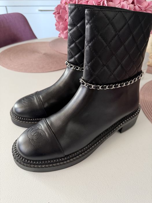 Cizme Chanel  piele naturala 39
