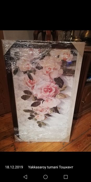 Картина в стиле алмазная мозаика