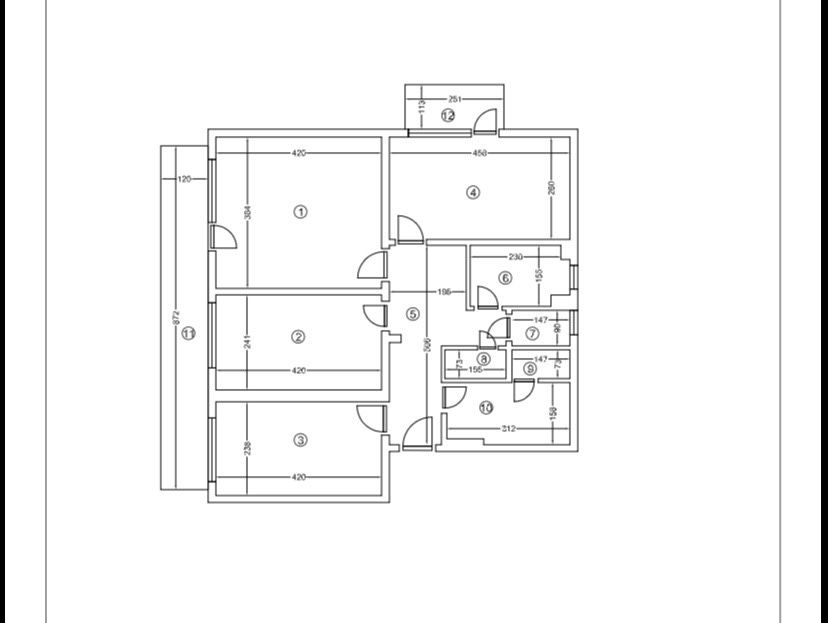 Vand apartament 4 camere zona centrala