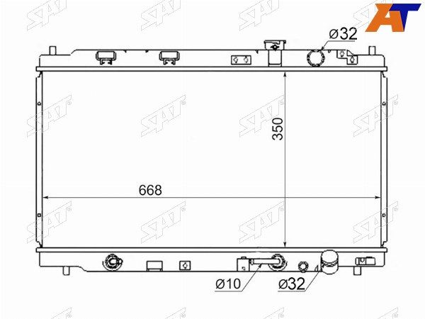 Радиатор Honda Integra