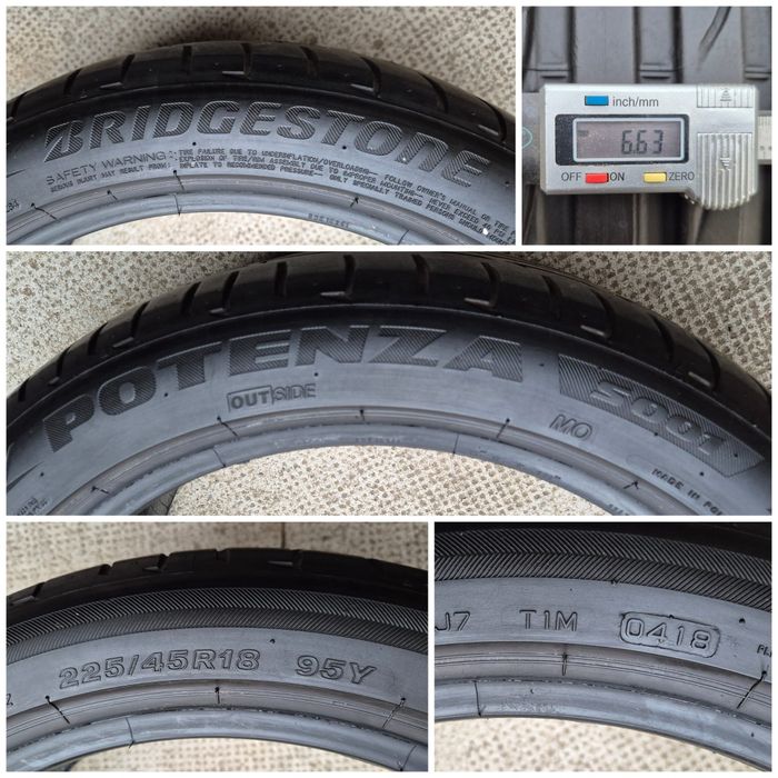 O bucată 225/45 R18 vară - una Goodyear Bridgestone