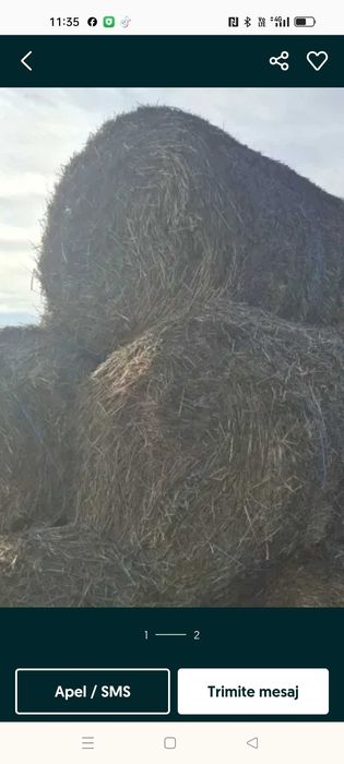 Vând baloți..de paie și tocătură tulei