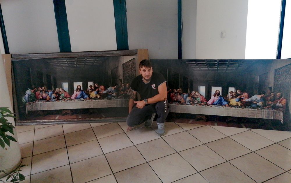 Картина Репродукция на Леонардо да Винчи-Тайната вечеря