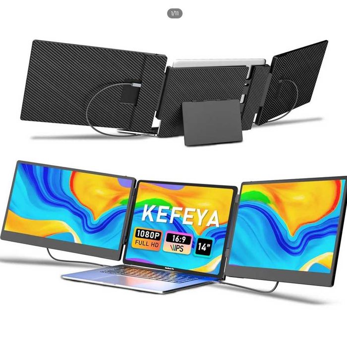 Monitor portabil dual screen Domyfan Kefeya s3 Laptop