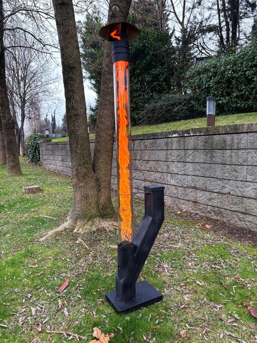 Идеален за заведения градина и др икономична ракетна печка на пелети