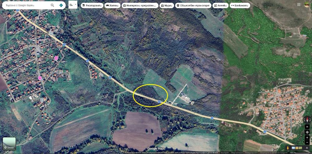 Парцел с голямо лице на главен път – до Оброчище