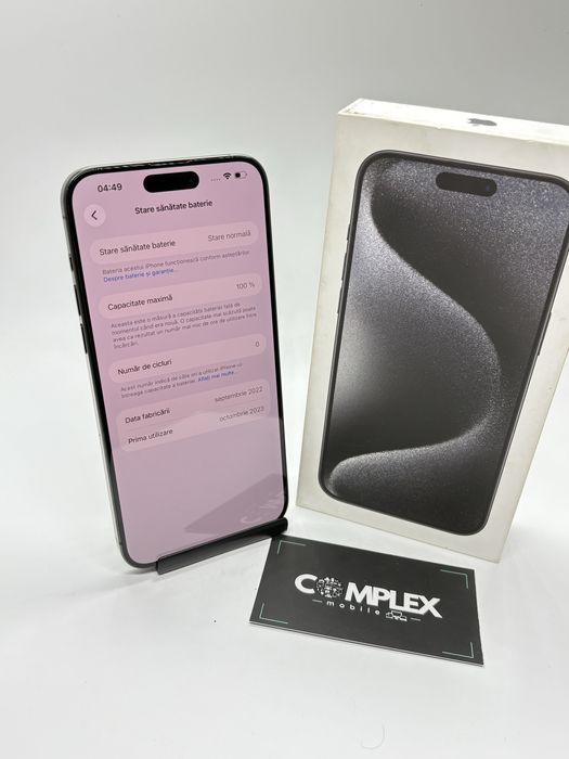 iPhone 15 PRO Max - 256Gb - Baterie 100% + Garantie