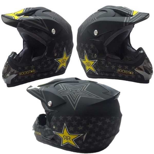 Каска за мотор Automat, Кросова, 0222, S и M размер, Черен