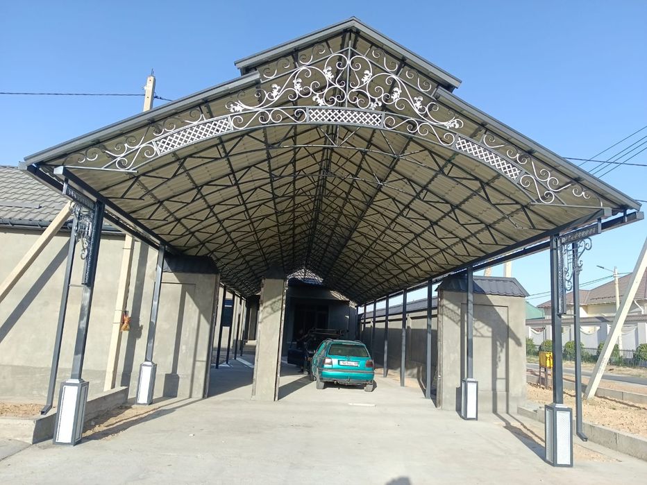 Навес арка перила