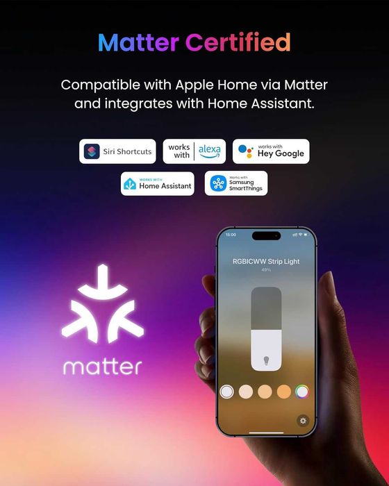 SwitchBot RGBICWW LED лента 5M