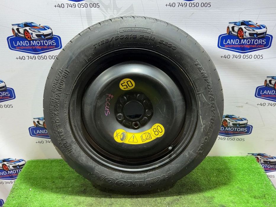 ROATĂ REZERVĂ FORD 5x108  R16 /  FOCUS MK3 2015 / HATCHBACK 2014-2019 T125/90 98 M