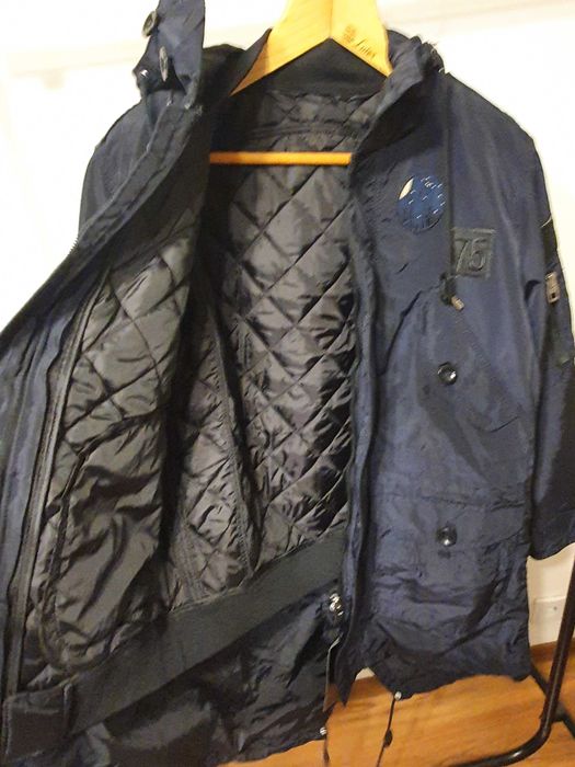 OFERTA Parka /Geaca barbati Zara interior detasabil  mar L - NOUA alba