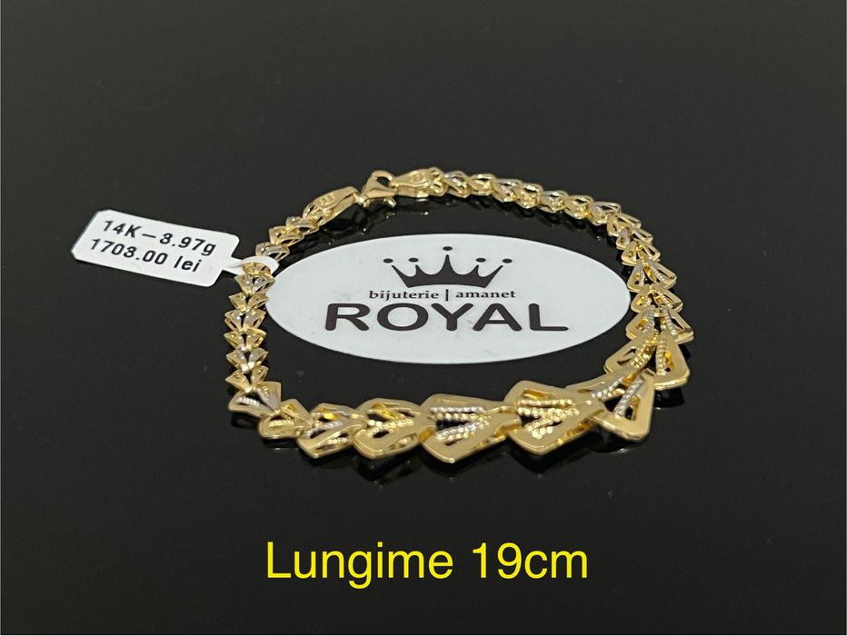 Bijuteria Royal CB : Bratara dama aur nou 14k 3,97gr