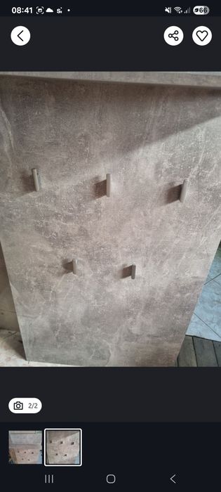 Cuier modern, gri beton.