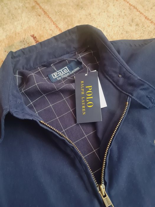 Geaca Ralph Lauren  albastru + bej windbreaker marimea L