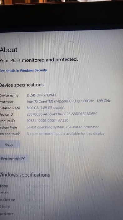 Laptop HP ProBook 470 G5 I7 17 inch