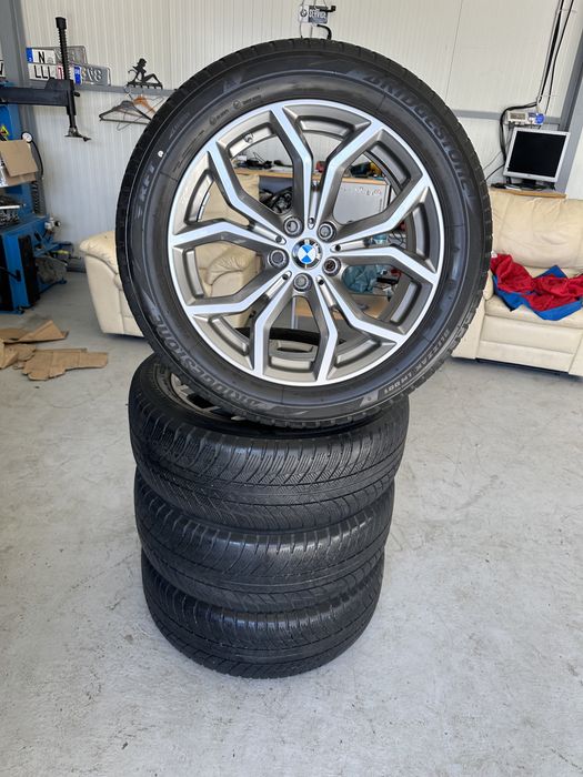 jante bmw x3 x4 g01 g02 5x112 anvelope 245 50 19 bridgestone oe