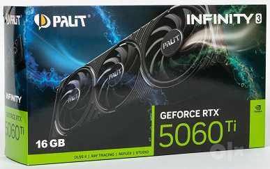 (Новый)Видеокарта Palit GeForce RTX 5060 Ti -16GB Infinity 3