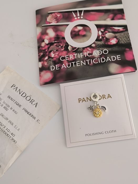 Charm Pandora Luna soare și stea