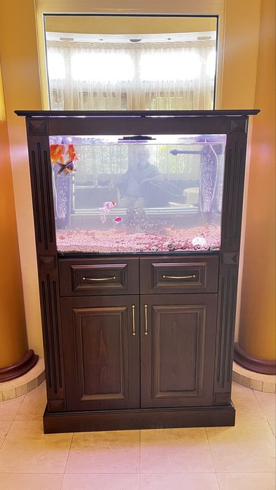 Аквариум 200 л с шкаф