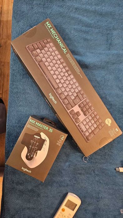 Pachet Mouse Logitech MX master 3S Tastatura MX mechanical full brown switches logi bolt