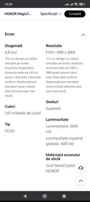 Honor magic 7 pro ca Nou