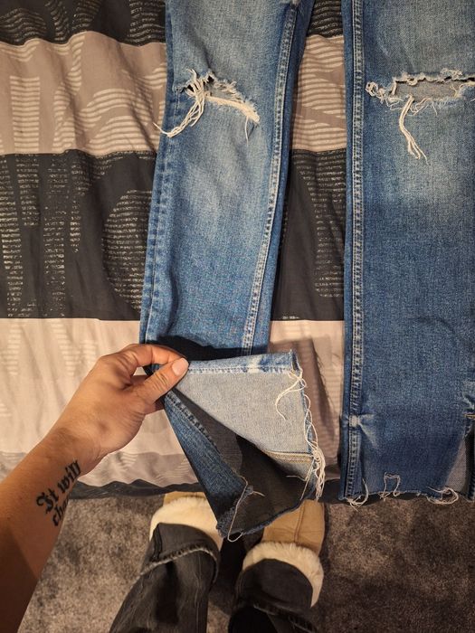 Дънки zara с висока талия