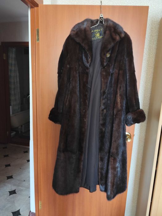 шуба норковая длинная