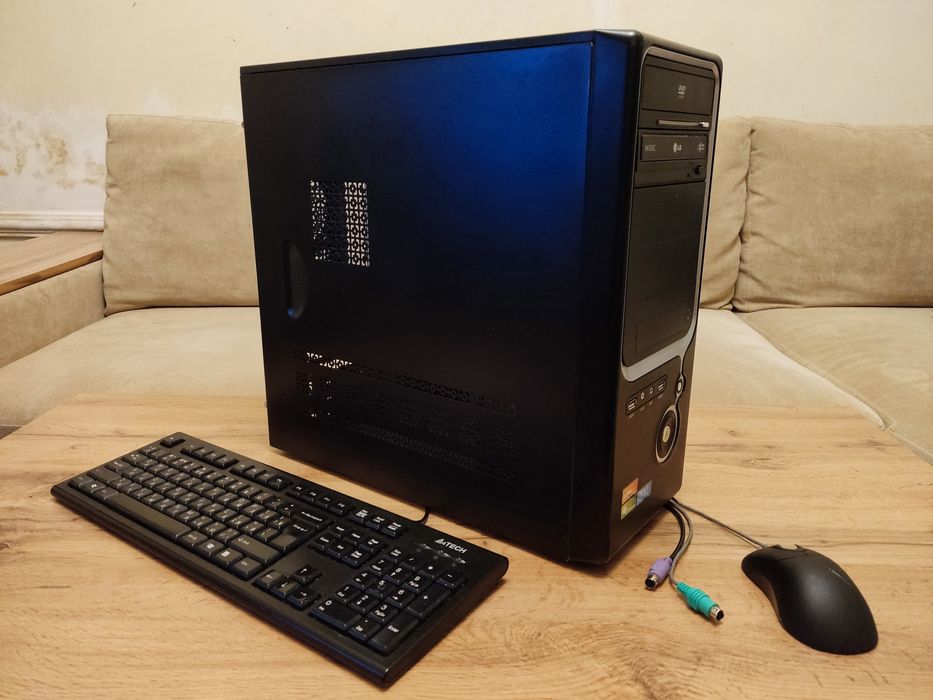 Корпус, клавиатура, мышь, DVDRW Б/У