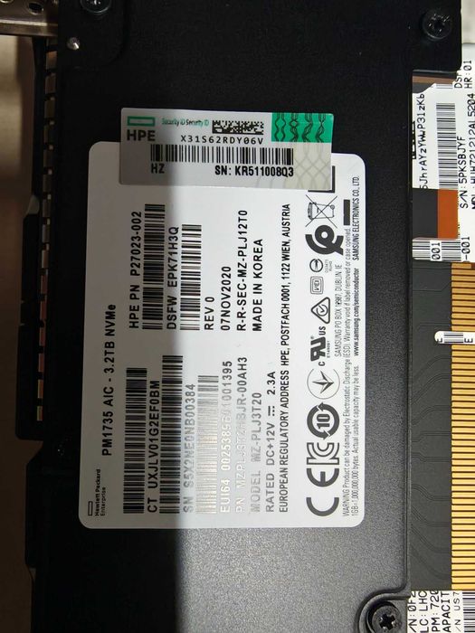 Samsung PM1735 3.2TB NVMe SSD PCIe 4.0 – сървърен клас, 100% живот