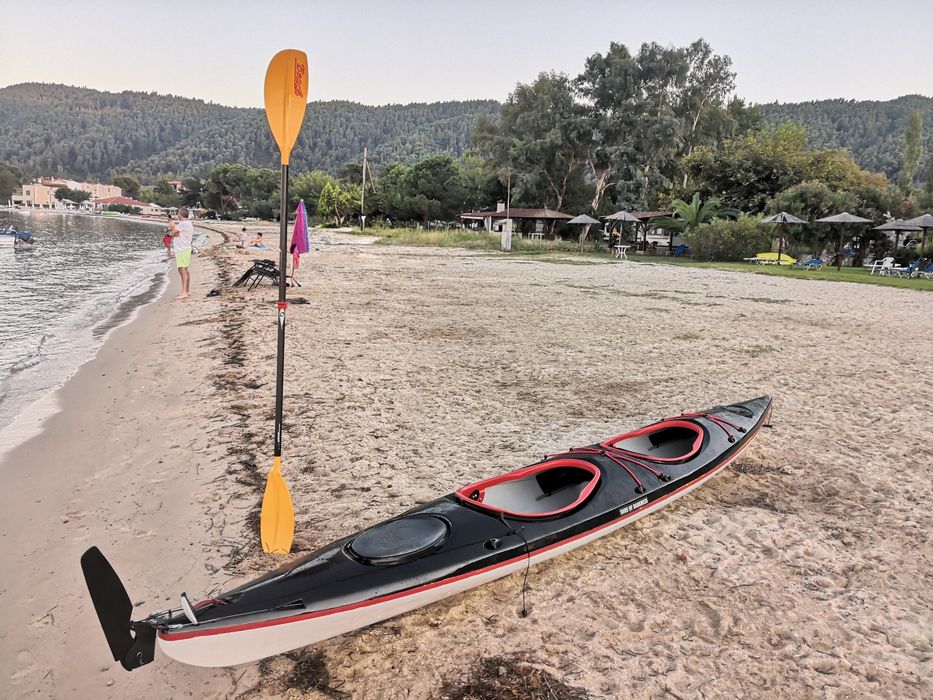 Каяк двуместен, експедиционен, оборудван