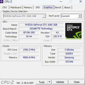 Nvidia GeForce GTX 1060 3GB